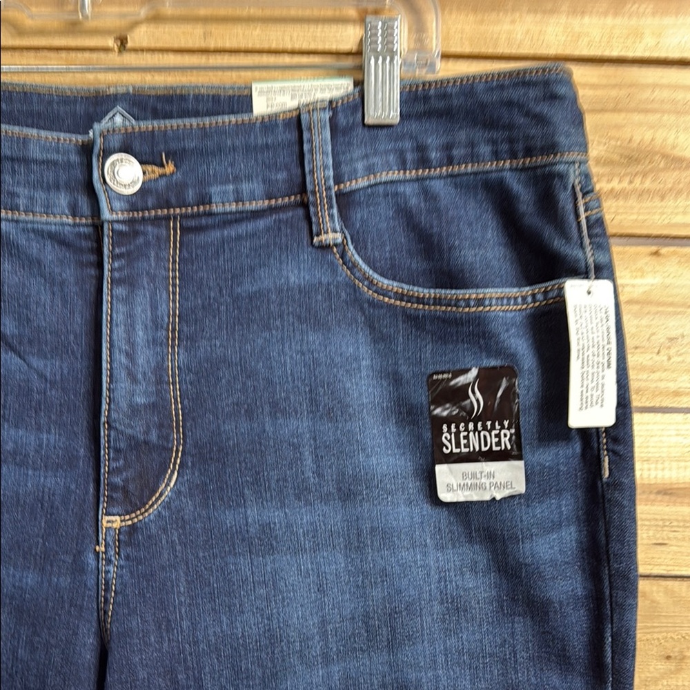 St. John's Bay Women's Skinny Jeans - Midnight - Picture 4 of 14